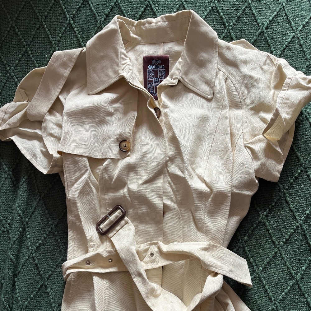 John Galliano Cream Top